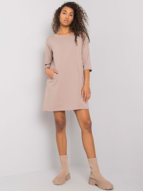 Sukienka RV-SK-7331.84 ciemny bezowy L/XL Sukienka RV-SK-7331.84 ciemny bezowy L/XL