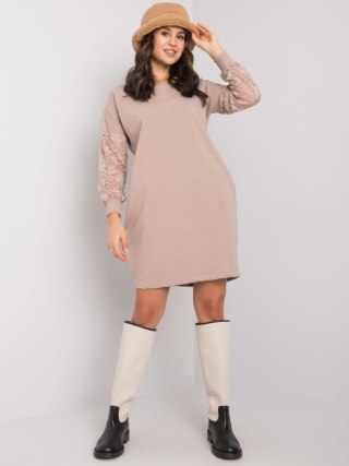 Sukienka RV-SK-7345.73 ciemny bezowy L/XL