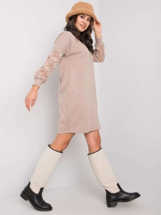 Sukienka RV-SK-7345.73 ciemny bezowy L/XL
