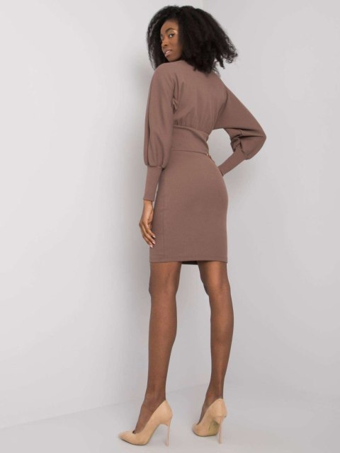 Sukienka RV-SK-6079.65 brązowy M