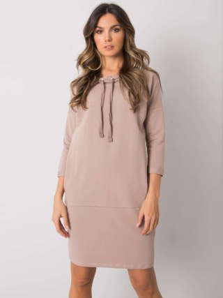 Sukienka RV-SK-7325.26 ciemny bezowy L/XL