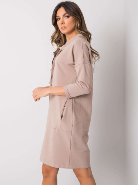 Sukienka RV-SK-7325.26 ciemny bezowy L/XL Sukienka RV-SK-7325.26 ciemny bezowy L/XL