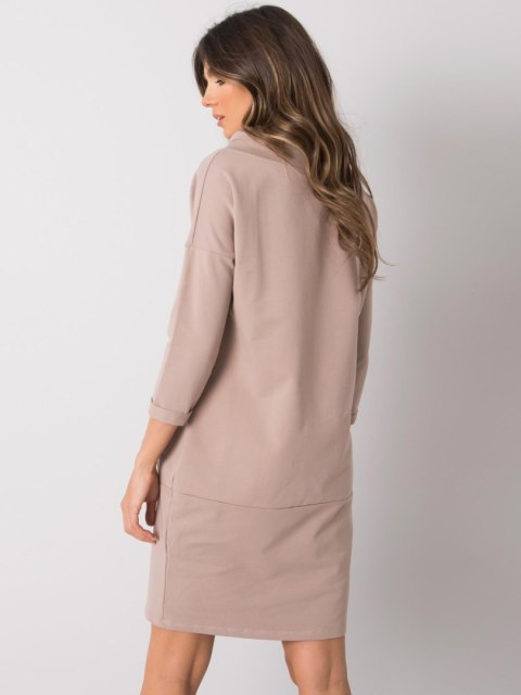 Sukienka RV-SK-7325.26 ciemny bezowy L/XL Sukienka RV-SK-7325.26 ciemny bezowy L/XL