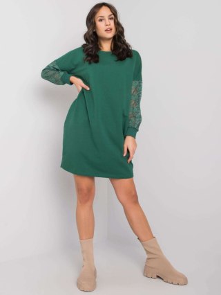 Sukienka RV-SK-7345.73 ciemny zielony L/XL