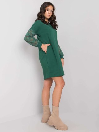 Sukienka RV-SK-7345.73 ciemny zielony L/XL
