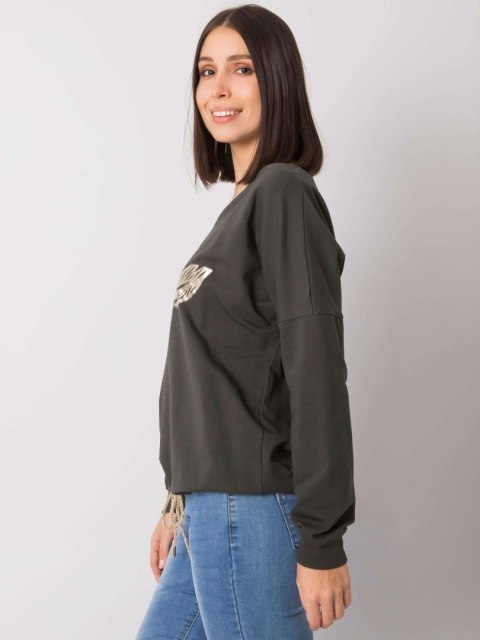 Bluzka RV-BZ-7276.77 ciemny khaki Bluzka RV-BZ-7276.77 ciemny khaki