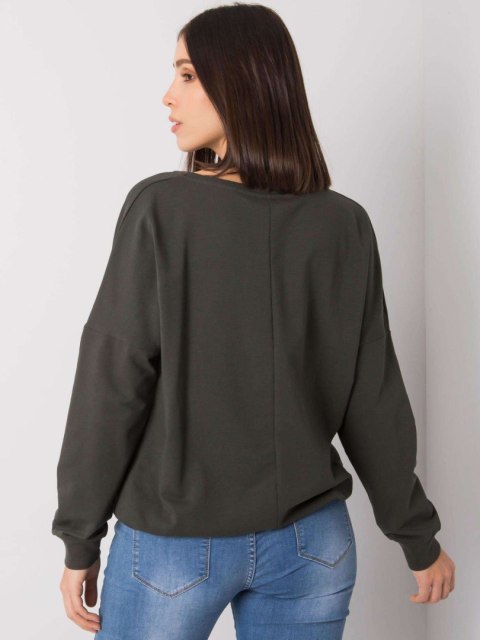Bluzka RV-BZ-7276.77 ciemny khaki Bluzka RV-BZ-7276.77 ciemny khaki