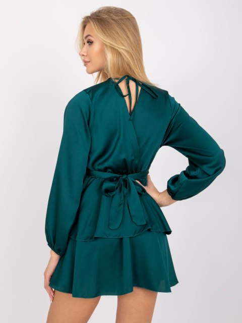 Sukienka DHJ-SK-15178.45P ciemny zielony Sukienka DHJ-SK-15178.45P ciemny zielony