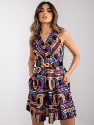 Sukienka DHJ-SK-15308.61P brązowy