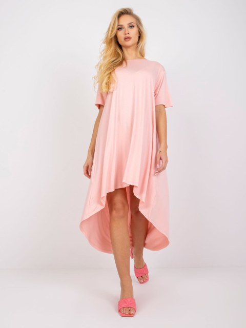 Sukienka RV-SK-R4889.09 łososiowy L/XL Sukienka RV-SK-R4889.09 łososiowy L/XL