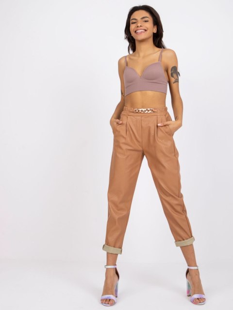 Spodnie DHJ-SP-5058.35P camelowy S Spodnie DHJ-SP-5058.35P camelowy S