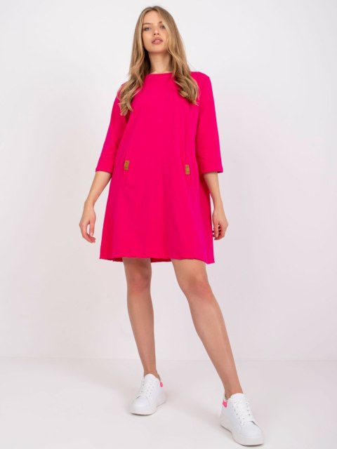 Sukienka RV-SK-6274.36P fuksjowy L/XL Sukienka RV-SK-6274.36P fuksjowy L/XL