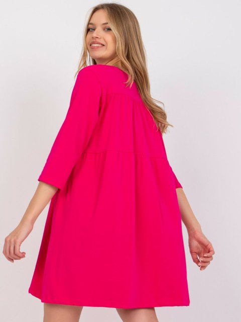 Sukienka RV-SK-6274.36P fuksjowy L/XL Sukienka RV-SK-6274.36P fuksjowy L/XL