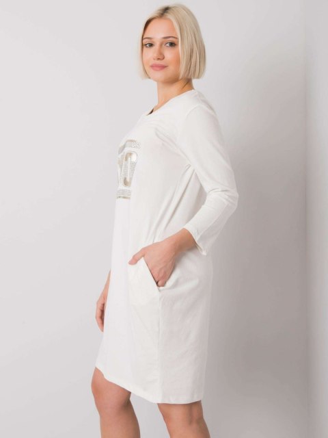 Sukienka RV-SK-6894.44P ecru L/XL Sukienka RV-SK-6894.44P ecru L/XL