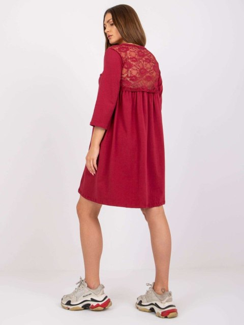 Sukienka RV-SK-7321.70 bordowy L/XL Sukienka RV-SK-7321.70 bordowy L/XL