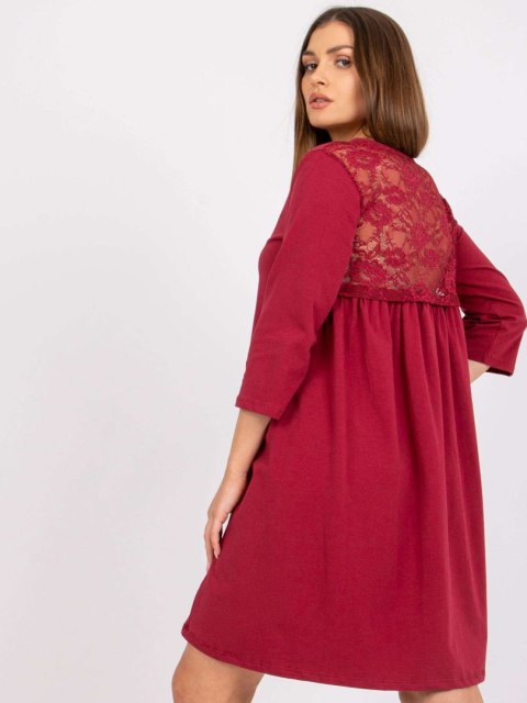 Sukienka RV-SK-7321.70 bordowy L/XL Sukienka RV-SK-7321.70 bordowy L/XL