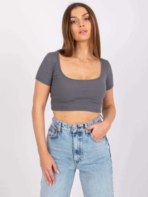 T-shirt RV-TS-7537.52 ciemny szary S T-shirt RV-TS-7537.52 ciemny szary S