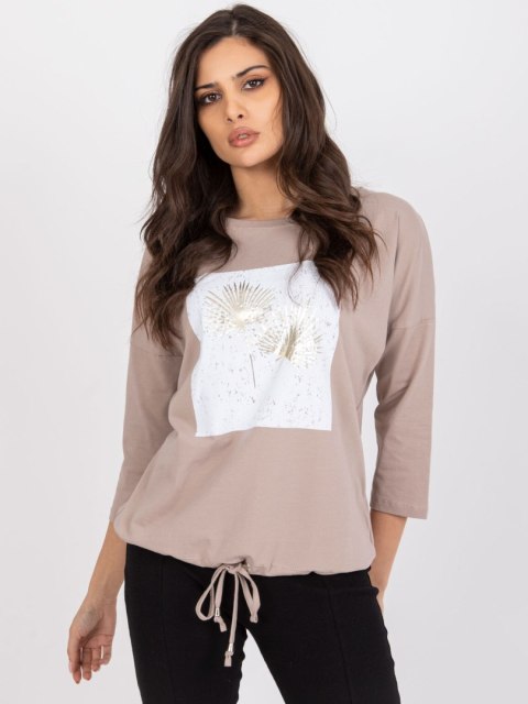 Bluzka RV-BZ-7511.33P ciemny bezowy L/XL Bluzka RV-BZ-7511.33P ciemny bezowy L/XL
