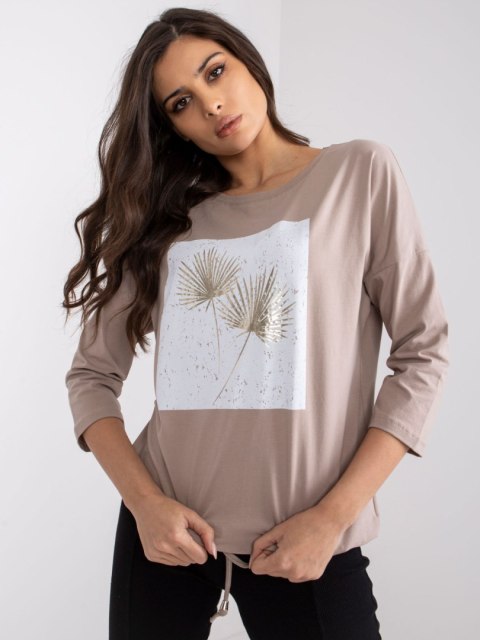 Bluzka RV-BZ-7511.33P ciemny bezowy L/XL Bluzka RV-BZ-7511.33P ciemny bezowy L/XL