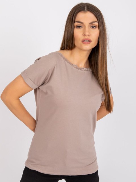 Bluzka RV-BZ-7544.00 ciemny bezowy L Bluzka RV-BZ-7544.00 ciemny bezowy L