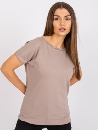 Bluzka RV-BZ-7544.00 ciemny bezowy M