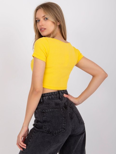 T-shirt RV-TS-7537.52 żółty S T-shirt RV-TS-7537.52 żółty S