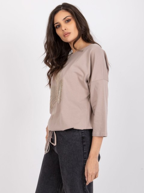 Bluzka RV-BZ-7508.29P ciemny bezowy L/XL Bluzka RV-BZ-7508.29P ciemny bezowy L/XL