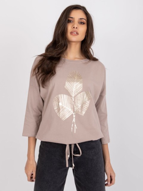 Bluzka RV-BZ-7508.29P ciemny bezowy L/XL Bluzka RV-BZ-7508.29P ciemny bezowy L/XL