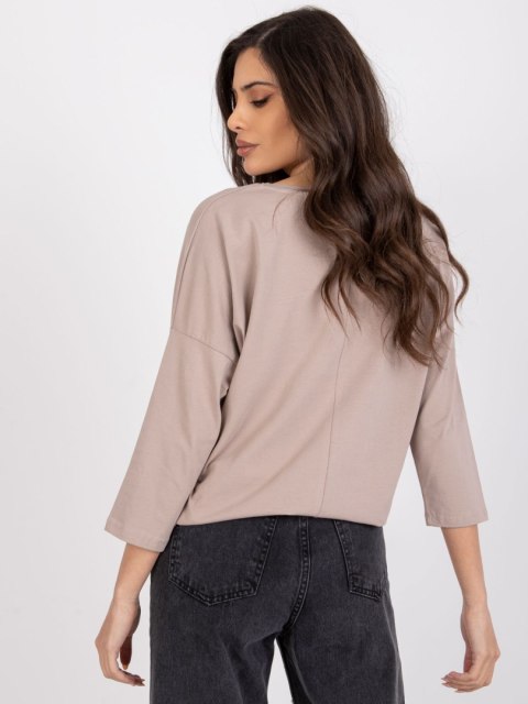 Bluzka RV-BZ-7508.29P ciemny bezowy L/XL Bluzka RV-BZ-7508.29P ciemny bezowy L/XL
