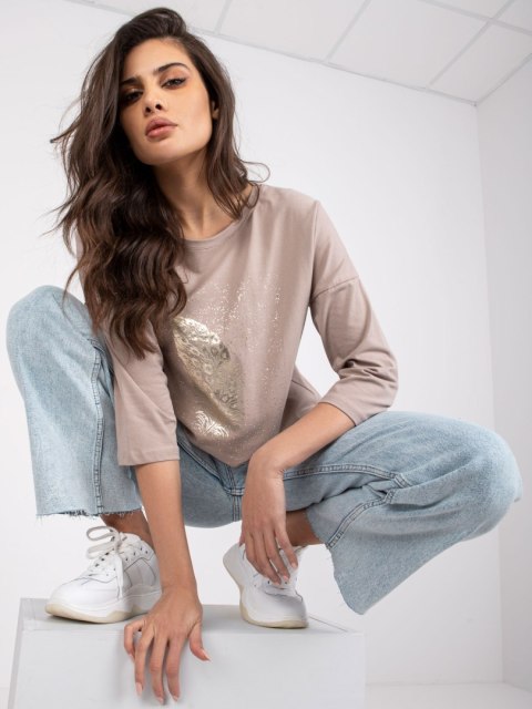 Bluzka RV-BZ-7510.78 ciemny bezowy L/XL Bluzka RV-BZ-7510.78 ciemny bezowy L/XL
