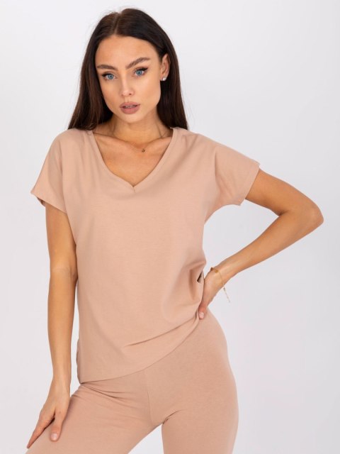 T-shirt AP-TS-A-004 camelowy M