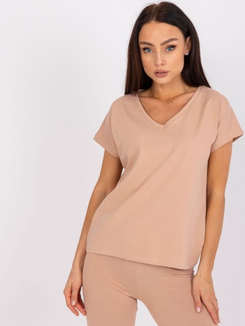 T-shirt AP-TS-A-004 camelowy M
