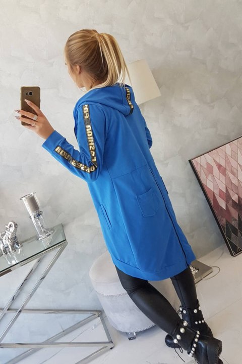 Bluza z suwakiem z tyłu jeans