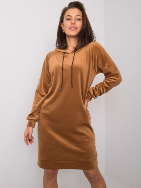 Sukienka FA-SK-7495.17P camelowy Sukienka FA-SK-7495.17P camelowy