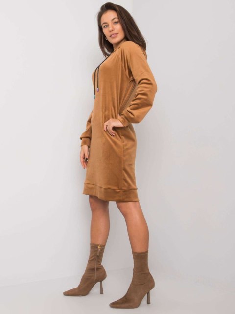Sukienka FA-SK-7495.17P camelowy Sukienka FA-SK-7495.17P camelowy