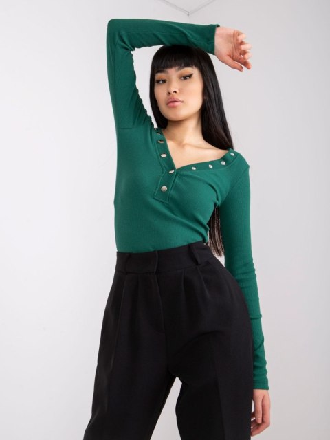 Bluzka RV-BZ-7439.18 ciemny zielony S