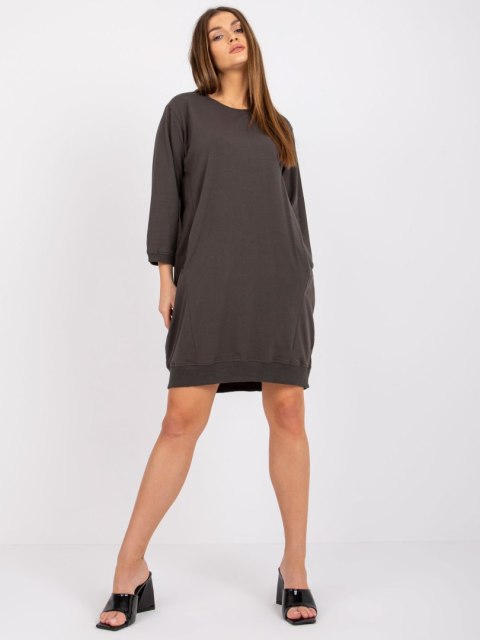 Sukienka RV-SK-6839.95 ciemny khaki L/XL Sukienka RV-SK-6839.95 ciemny khaki L/XL
