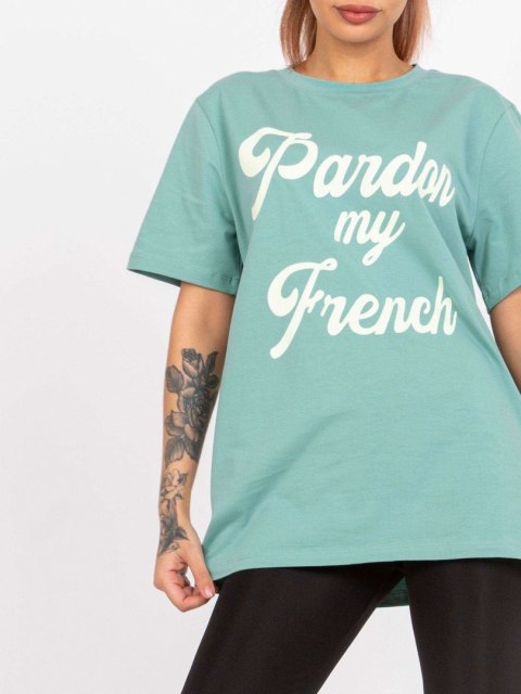 T-shirt FA-TS-7677.91P pistacjowy
