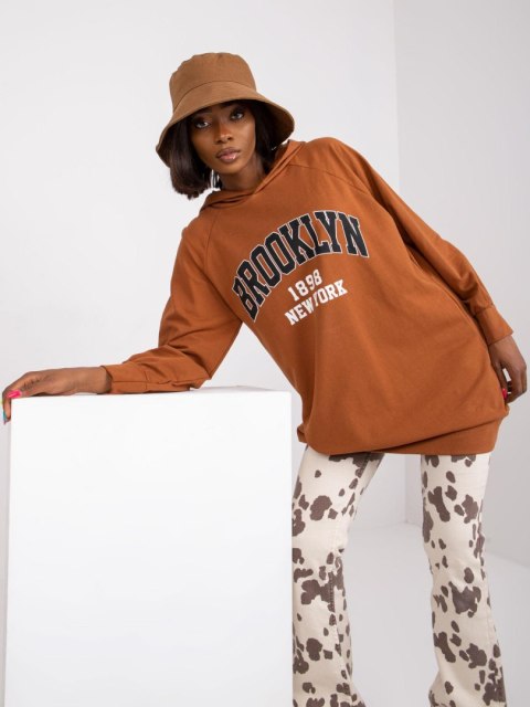 Bluza DHJ-BL-15658.35 jasny brązowy Bluza DHJ-BL-15658.35 jasny brązowy