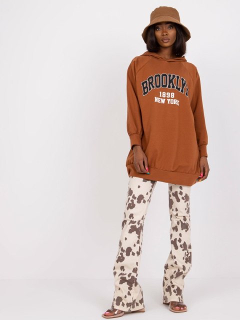 Bluza DHJ-BL-15658.35 jasny brązowy Bluza DHJ-BL-15658.35 jasny brązowy