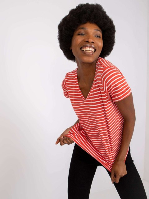 T-shirt D16054M02431A ciemny pomarańczowy XS