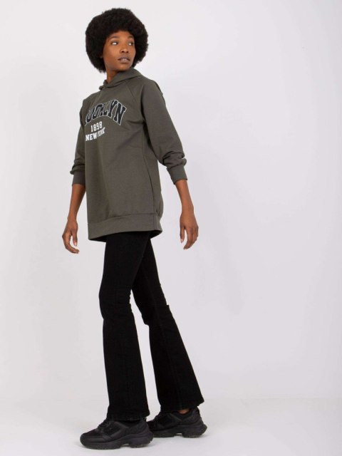 Bluza DHJ-BL-15658.35 ciemny khaki Bluza DHJ-BL-15658.35 ciemny khaki