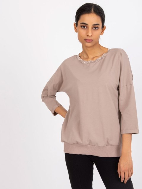 Bluzka RV-BZ-7550.58 ciemny bezowy L/XL Bluzka RV-BZ-7550.58 ciemny bezowy L/XL