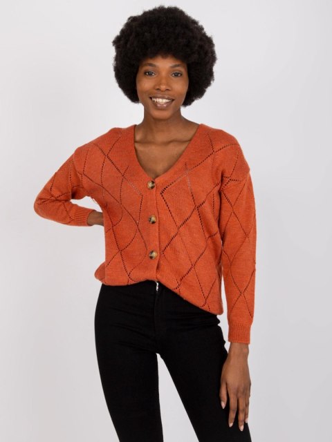 Sweter LC-SW-A10.26X ciemny pomarańczowy Sweter LC-SW-A10.26X ciemny pomarańczowy