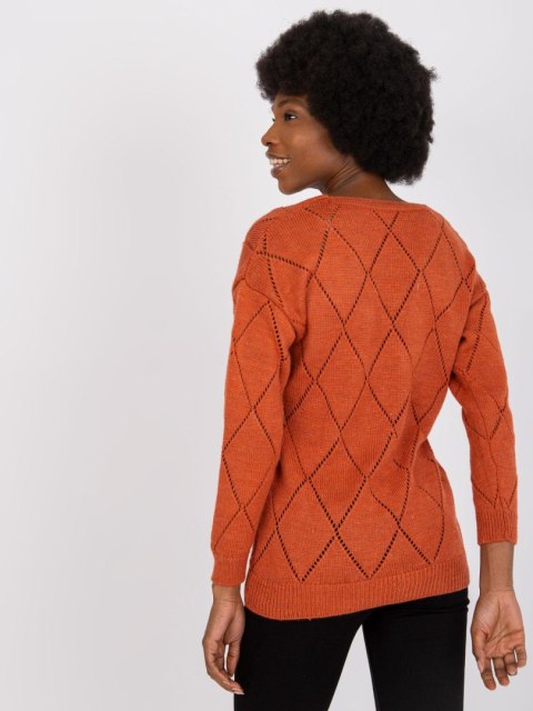 Sweter LC-SW-A10.26X ciemny pomarańczowy Sweter LC-SW-A10.26X ciemny pomarańczowy