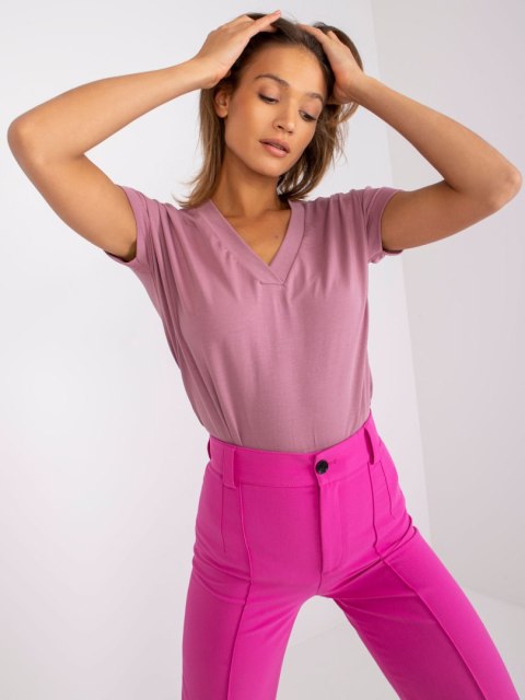 T-shirt RV-TS-7666.19 ciemny różowy S/M T-shirt RV-TS-7666.19 ciemny różowy S/M