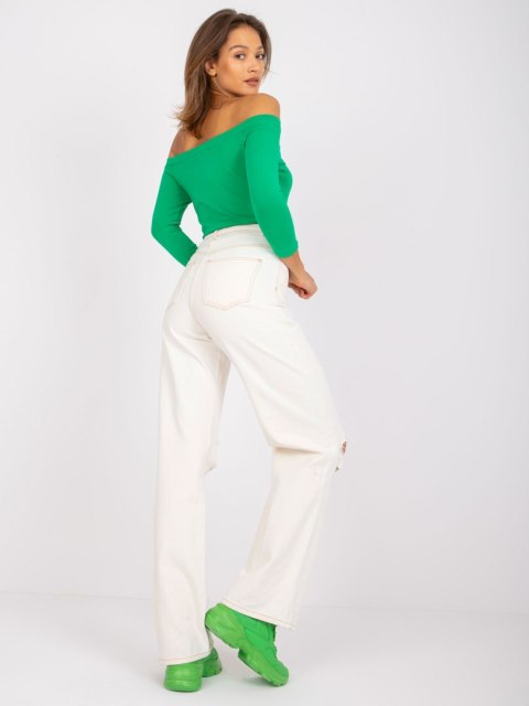 Spodnie jeans RO-SP-PNT-N08.75P jasny beżowy 40