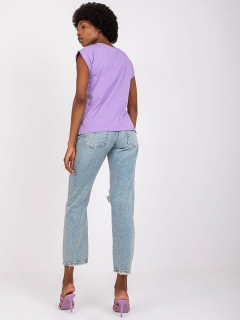 T-shirt RV-TS-4833.67P fioletowy XL