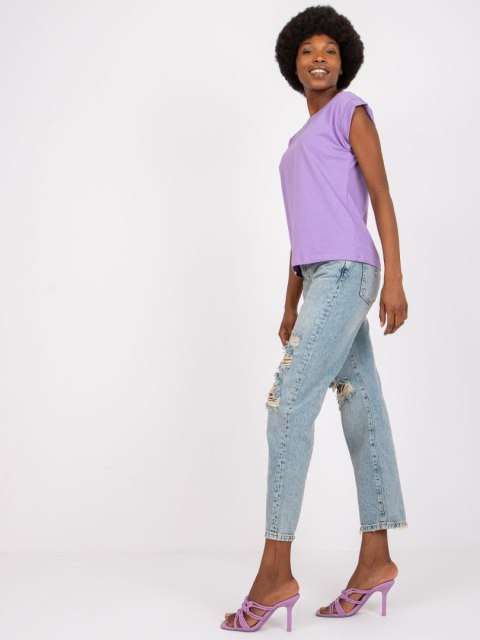 T-shirt RV-TS-4833.67P fioletowy S