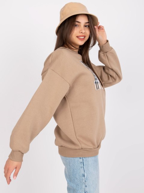Bluza EM-BL-U617.95 ciemny bezowy Bluza EM-BL-U617.95 ciemny bezowy